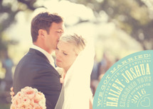 Vintage Typography Poster Wedding Announcements
