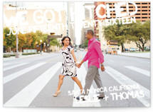 Boardwalk Stencil Wedding Announcements