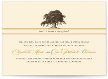 Oak Tree Wedding Announcements