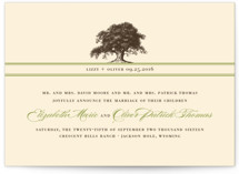 Oak Tree Wedding Announcements