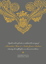 Spanish Lace Wedding Announcements