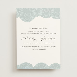 Pearls on a String Wedding Announcements