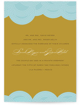 Pearls on a String Wedding Announcements