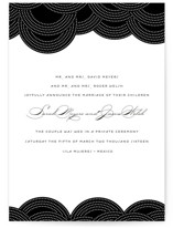 Pearls on a String Wedding Announcements