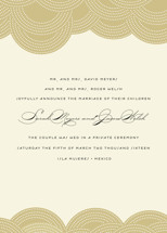 Pearls on a String Wedding Announcements
