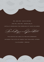 Pearls on a String Wedding Announcements