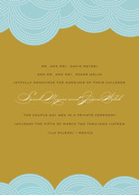 Pearls on a String Wedding Announcements