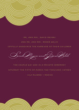 Pearls on a String Wedding Announcements