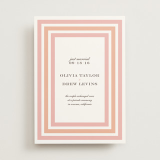 Float + Sweetie Stripe Wedding Announcements