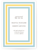 Float + Sweetie Stripe Wedding Announcements
