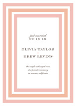 Float + Sweetie Stripe Wedding Announcements