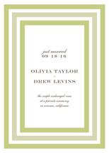 Float + Sweetie Stripe Wedding Announcements