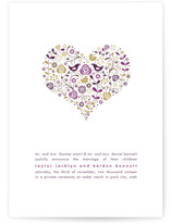 Love Birds Wedding Announcements
