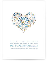 Love Birds Wedding Announcements