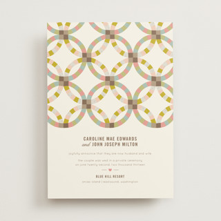 Quilted Wedding Announcements
