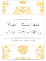 Float + Bridal Brocade Wedding Announcements