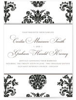 Float + Bridal Brocade Wedding Announcements
