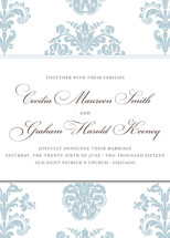 Float + Bridal Brocade Wedding Announcements