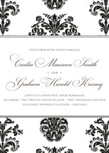 Float + Bridal Brocade Wedding Announcements