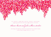 Bougainvillea Wedding Announcements