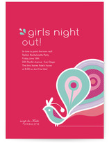 Party Peacock Bachelorette Party Invitations