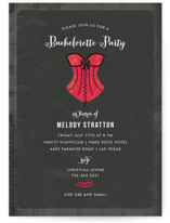 Corset Bachelorette Party Invitations