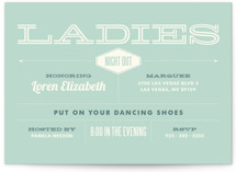 Ladies' Night Bachelorette Party Invitations