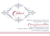 French Vintage Baptism and Christening Invitations