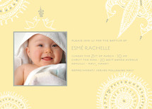 Joyful Lovebirds Baptism and Christening Invitations