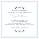 Petite Fleur Baptism and Christening Invitations
