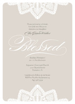 Baptismal Lace Baptism and Christening Invitations