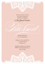 Baptismal Lace Baptism and Christening Invitations