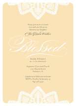 Baptismal Lace Baptism and Christening Invitations