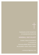 Bisect Baptism and Christening Invitations