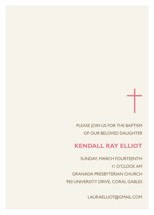 Bisect Baptism and Christening Invitations