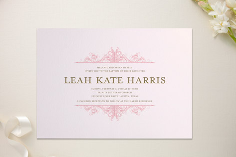 Benison Scrolls Baptism and Christening Invitations