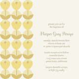 Bulb Baptism and Christening Invitations