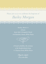 Delicate Lace Baptism and Christening Invitations
