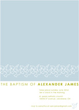 Dove Outline Baptism and Christening Invitations