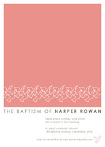 Dove Outline Baptism and Christening Invitations