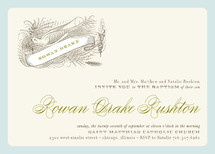 Float + Birdie Baptism and Christening Invitations