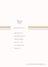 Flutter and Stripe Baptism and Christening Invitations