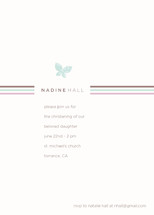 Flutter and Stripe Baptism and Christening Invitations
