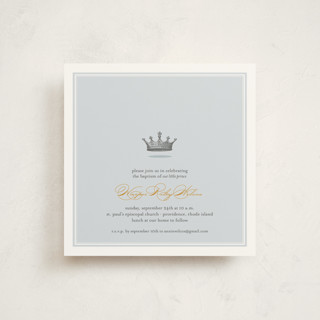 Our Little Prince Baptism and Christening Invitations