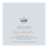 Our Little Prince Baptism and Christening Invitations