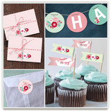 Retro Floral Garden Party Decor