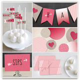 Valentine's Ombre Love Party Decor