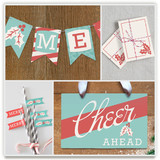 Holiday Stripes Party Decor