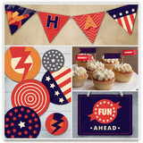 Super Heroes Banner Party Decor