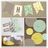 Wooded Blooms Party Decor
